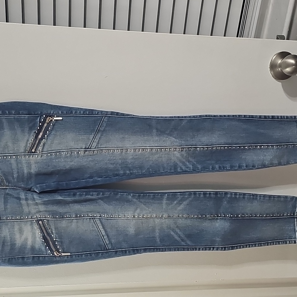 WHBM Studded Skinny Jeans